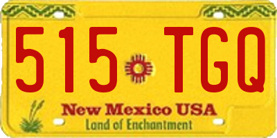 NM license plate 515TGQ