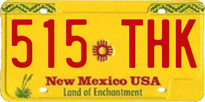 NM license plate 515THK