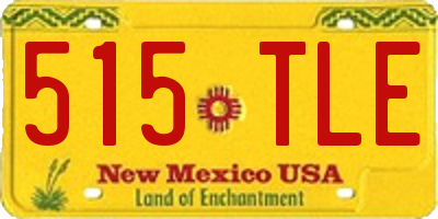 NM license plate 515TLE
