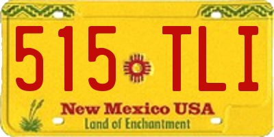 NM license plate 515TLI