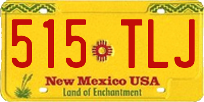 NM license plate 515TLJ