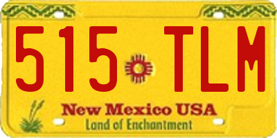 NM license plate 515TLM