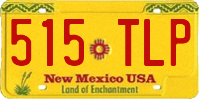 NM license plate 515TLP