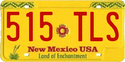 NM license plate 515TLS