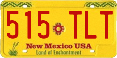 NM license plate 515TLT