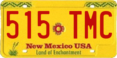 NM license plate 515TMC