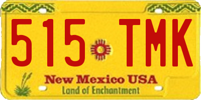 NM license plate 515TMK
