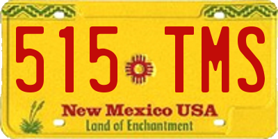 NM license plate 515TMS