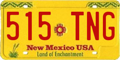 NM license plate 515TNG