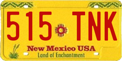 NM license plate 515TNK