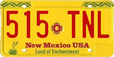 NM license plate 515TNL