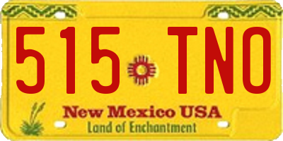 NM license plate 515TNO