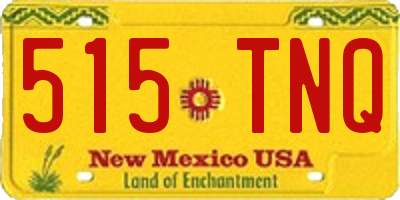 NM license plate 515TNQ