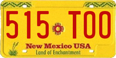 NM license plate 515TOO