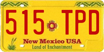 NM license plate 515TPD