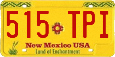 NM license plate 515TPI