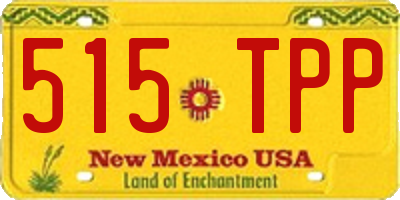 NM license plate 515TPP