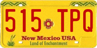 NM license plate 515TPQ