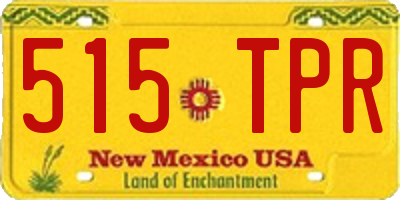 NM license plate 515TPR