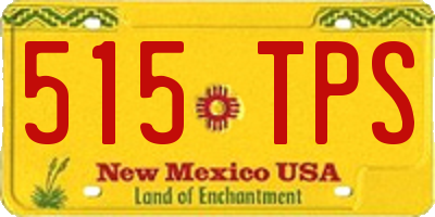 NM license plate 515TPS
