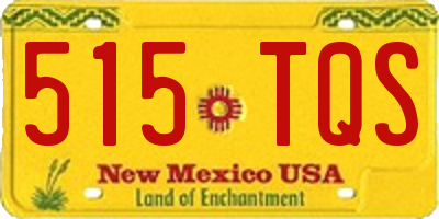 NM license plate 515TQS
