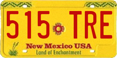 NM license plate 515TRE
