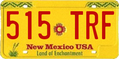 NM license plate 515TRF