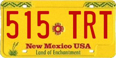 NM license plate 515TRT