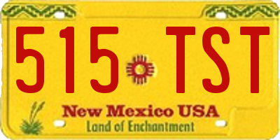 NM license plate 515TST