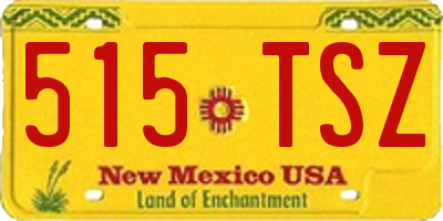 NM license plate 515TSZ