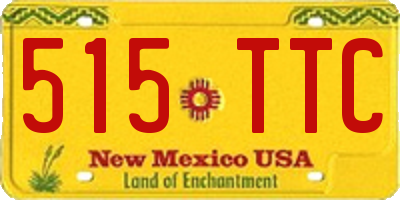 NM license plate 515TTC