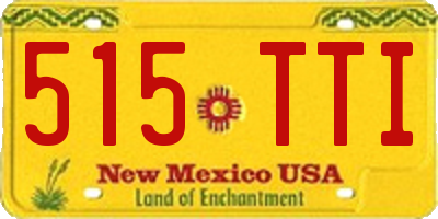 NM license plate 515TTI