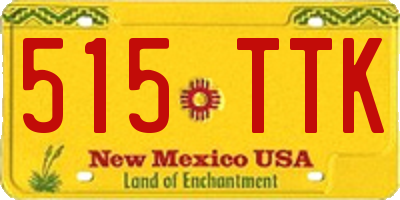NM license plate 515TTK