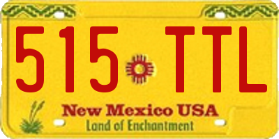 NM license plate 515TTL