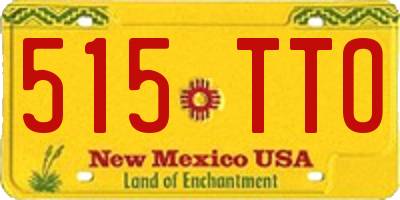 NM license plate 515TTO
