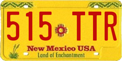 NM license plate 515TTR