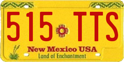 NM license plate 515TTS