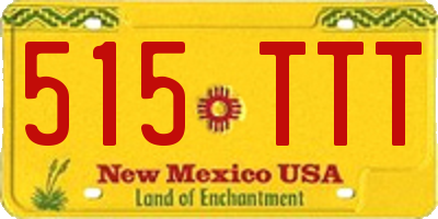 NM license plate 515TTT