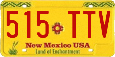 NM license plate 515TTV