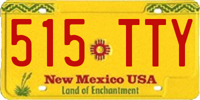 NM license plate 515TTY