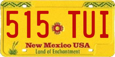 NM license plate 515TUI