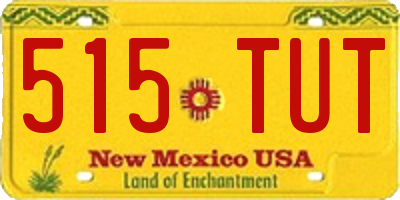NM license plate 515TUT