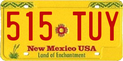 NM license plate 515TUY
