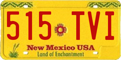 NM license plate 515TVI