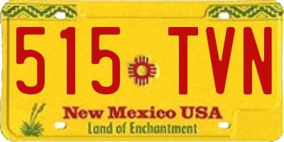 NM license plate 515TVN