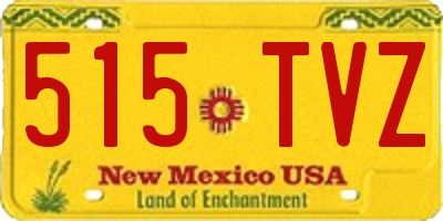 NM license plate 515TVZ