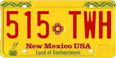 NM license plate 515TWH