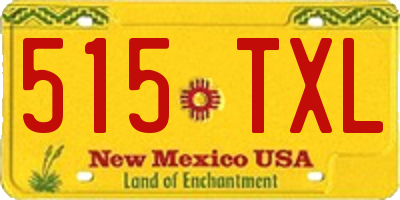 NM license plate 515TXL