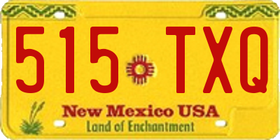 NM license plate 515TXQ