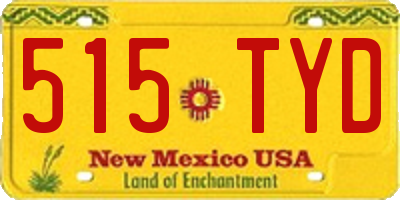 NM license plate 515TYD